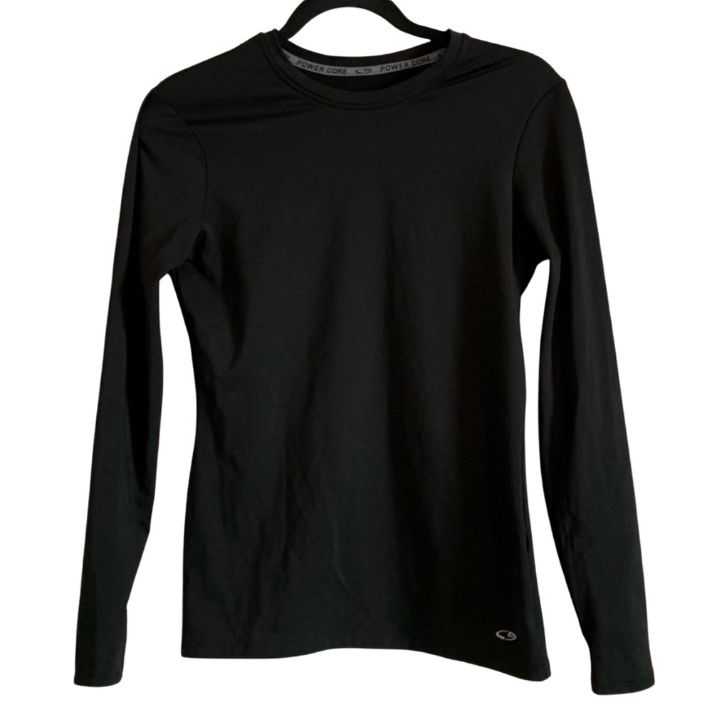 CHAMPION Black Power Core Fitted Underlayer Shirt Size Large - Picture 1 of 8
